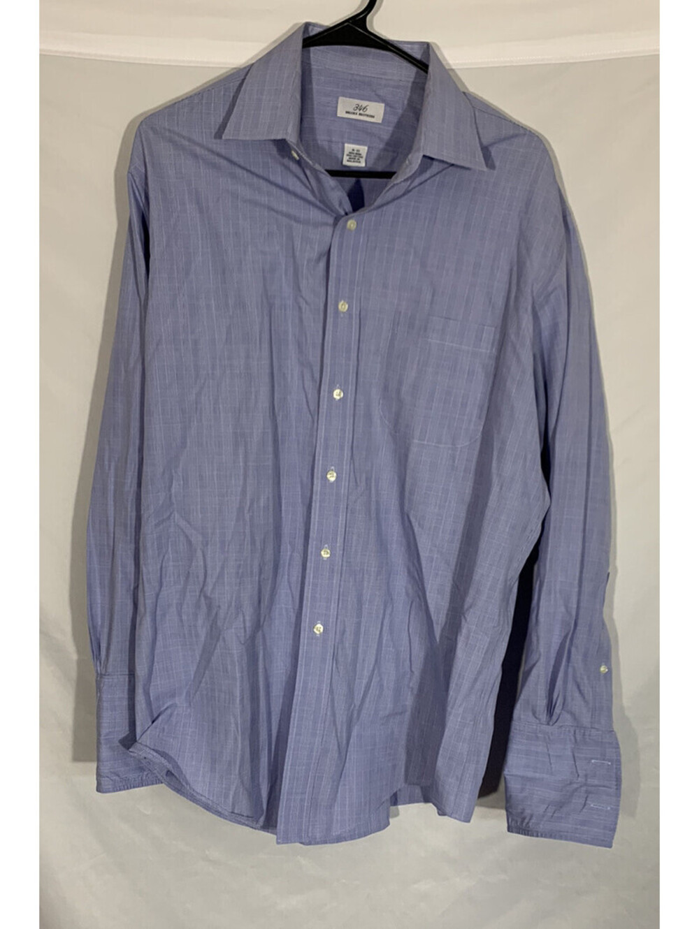 Brooks Brothers 346 Men's Long Sleeve Button Front Shirt 16 33 Non Iron Cotton